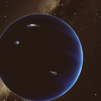An artist's rendering of the hypothetical Planet Nine